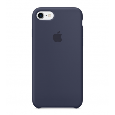 Чехол силиконовый Apple Silicon Case для iPhone 8 Темно-синий