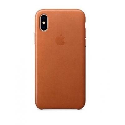 Кожаный чехол Leather Case для iPhone X / iPhone 10 Коричневый