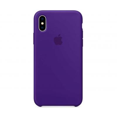 Чехол силиконовый Apple Silicon Case для iPhone X / iPhone 10 Фиолетовый
