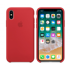 Чехол силиконовый Apple Silicon Case для iPhone X / iPhone 10 Красный