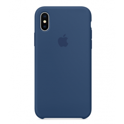 Чехол силиконовый Apple Silicon Case для iPhone X / iPhone 10 Синий