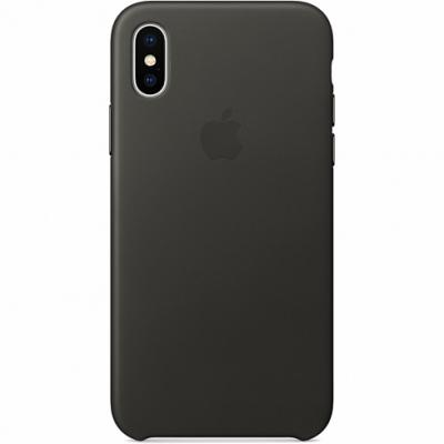 Чехол силиконовый Apple Silicon Case для iPhone X / iPhone 10 Темно-серый
