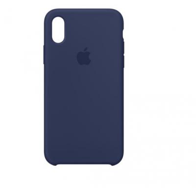Чехол силиконовый Apple Silicon Case для iPhone X / iPhone 10 Темно-синий