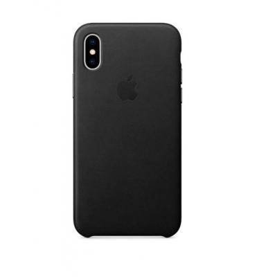 Чехол кожаный Leather Case для iPhone XR Черный