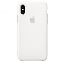 Чехол силиконовый Apple Silicon Case для iPhone Xs Белый