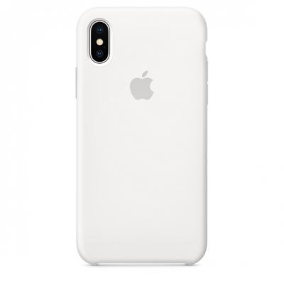 Силиконовый чехол Apple Silicon Case для iPhone Xs Белый