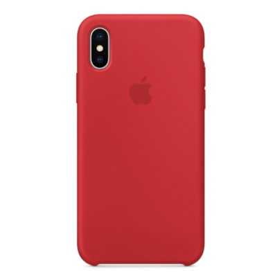 Силиконовый чехол Apple Silicon Case для iPhone Xs Красный