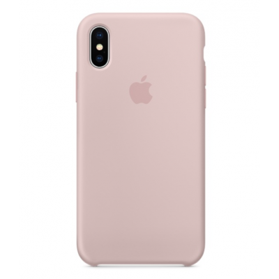 Силиконовый чехол Apple Silicon Case для iPhone Xs Светло-розовый