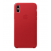 Чехол кожаный Leather Case для iPhone Xs Max Красный