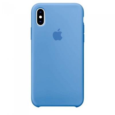 Силиконовый чехол Apple Silicon Case для iPhone Xs Max Голубой