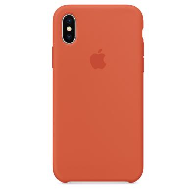 Силиконовый чехол Apple Silicon Case для iPhone Xs Max Коралловый