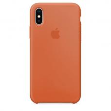 Чехол силиконовый Apple Silicon Case для iPhone Xs Max Оранжевый