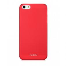 Тонкий чехол Nuoku для iPhone 5/5S Fresh Series Soft-touch Cover Красный