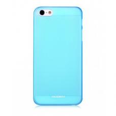 Тонкий чехол Nuoku для iPhone 5/5S Fresh Series Soft-touch Cover Голубой