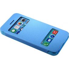 Чехол книжка для iPhone 5/5с/5s flip cover синий