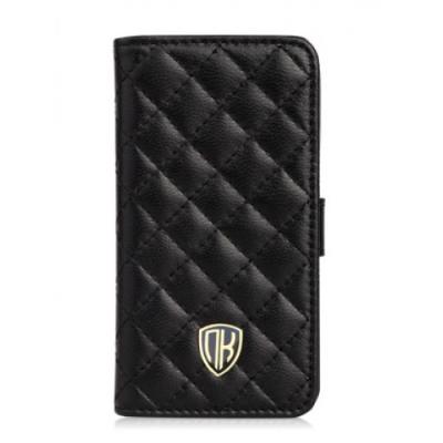 Кожаный чехол Nuoku для iPhone 4/4S Chic Luxury Lambskin Case Черный