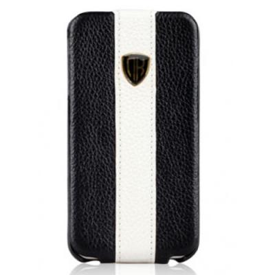 Кожаный чехол Nuoku для iPhone 4/4S Rock Luxury Leather Case Черный