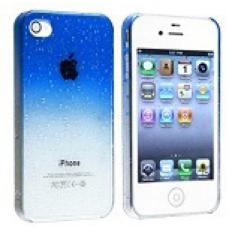 Чехол для iPhone 4/4s Капли воды Синий