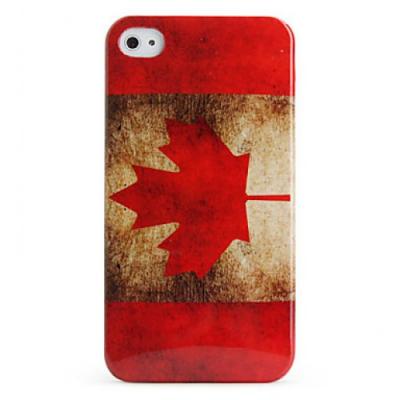 Чехол для iPhone 4/4s Флаг Канады