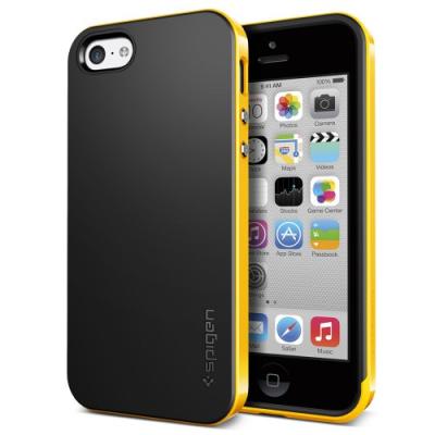 Чехол для iPhone 5C SGP Case Neo Hybrid Черный/Желтый