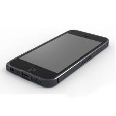 Металлический бампер для iPhone 5/5S Cross 0.7 mm Черный