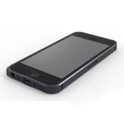 Металлический бампер для iPhone 5/5S Cross 0.7 mm Черный