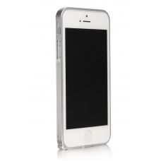 Металлический бампер для iPhone 5/5S Cross 0.7 mm Серебристый