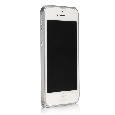 Металлический бампер для iPhone 5/5S Cross 0.7 mm Серебристый