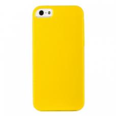 Силиконовый чехол для iPhone 5/5S глянцевый Желтый
