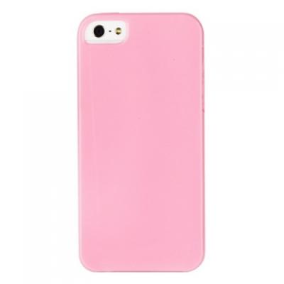 Силиконовый чехол для iPhone 5/5S глянцевый Розовый