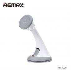 Автомобильный держатель смартфонов на приборную панель или стекло Remax RM-C09 Белый с серым 