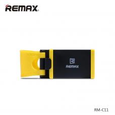 Автомобильный держатель смартфонов на руль Remax RM-C11 Черный с желтым