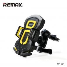 Автомобильный держатель смартфонов в воздуховод Remax RM-C14 Черный с желтым 