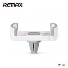 Автомобильный держатель смартфонов в воздуховод Remax RM-C17 Белый с серым