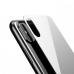 Защитное бронь стекло заднее на корпус Baseus 0.3mm для iPhone X белое