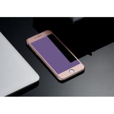 Защитное стекло Remax Anti-Blue Ray 3D на весь экран для iPhone 6, 6s с Розовой рамкой