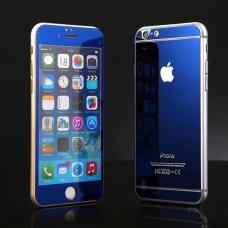Защитное двухстороннее стекло Premium 2в1 для iPhone 7 Plus Синее
