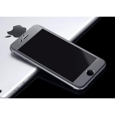 Защитное стекло на весь экран Style c алюминиевой рамкой для iPhone 7 Черное