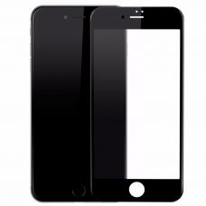 Защитное бронь стекло 5D на iPhone 6, 6s с Черной рамкой