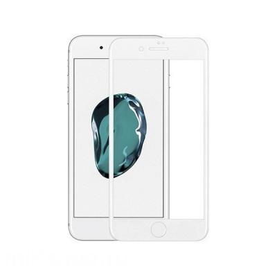 Защитное стекло Remax Curved 3D на весь экран + чехол для iPhone 8 Plus с Белой рамкой
