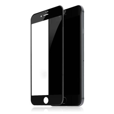 Защитное стекло Baseus Silk Screen Printed 0.2mm с силиконовым бортом для iPhone 8 Черное