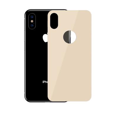 Защитное стекло заднее Baseus 0.3mm iPhone Xs Золотой