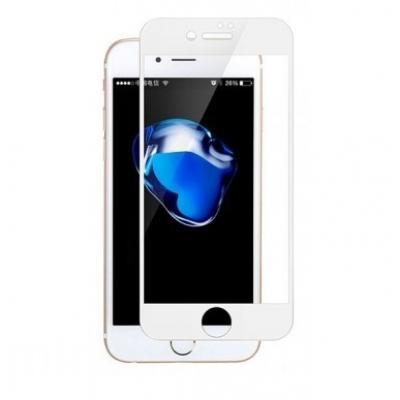 Защитное стекло 10D для iPhone 7/8 белого цвета