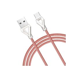 Кабель USB Type-C Hoco U25 1м Розового цвета