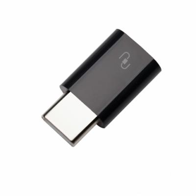 Переходник OTG для Type-C на Micro USB ISA TC 004 Черного цвета