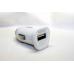 Автомобильный адаптер USB Remax 2.1A Белого цвета
