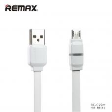 Кабель Micro USB 1м Remax Breathe RC-029m Белого цвета