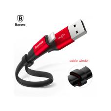 Кабель 2 в 1 Baseus 23см Portable Cable для Android и iOS Красного цвета