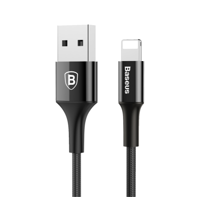 Кабель Lightning Baseus 100 см 2A Shining Cable With Jet Metal Черного цвета