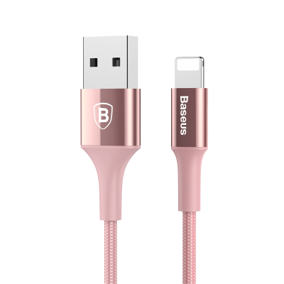 Кабель Lightning Baseus 100 см 2A Shining Cable With Jet Metal Розовое золото